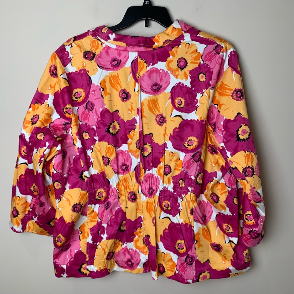 Joan Rivers‎ Pink & Yellow Floral Blazer - Picture 10 of 14